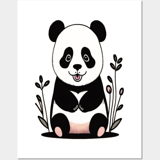 Panda Wall Art by CRD Branding